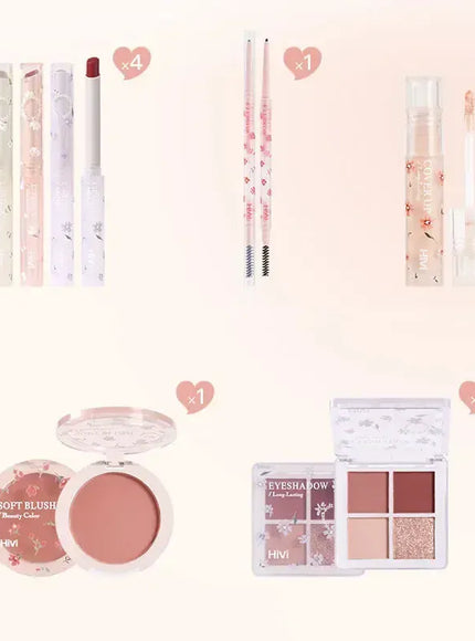 KissICON 1 set KissIcon Flower Makeup Set Valentine Gift - Long-Lasting