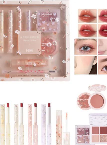 KissICON 1 set KissIcon Flower Makeup Set Valentine Gift - Long-Lasting