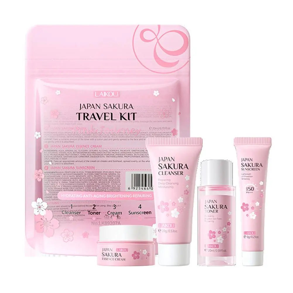 KissICON 1 set KissIcon Sakura Set Cleanser Serum Toner SPF -