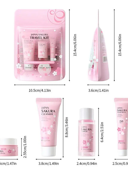 KissICON 1 set KissIcon Sakura Set Cleanser Serum Toner SPF -