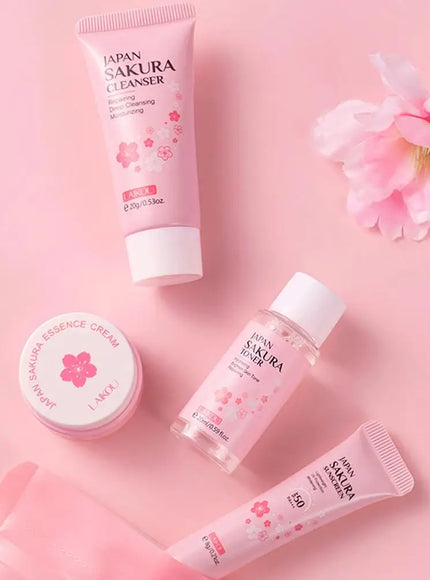 KissICON 1 set KissIcon Sakura Set Cleanser Serum Toner SPF -
