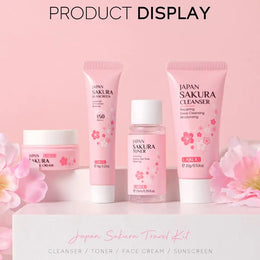 KissICON 1 set KissIcon Sakura Set Cleanser Serum Toner SPF -