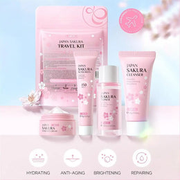 KissICON 1 set KissIcon Sakura Set Cleanser Serum Toner SPF -