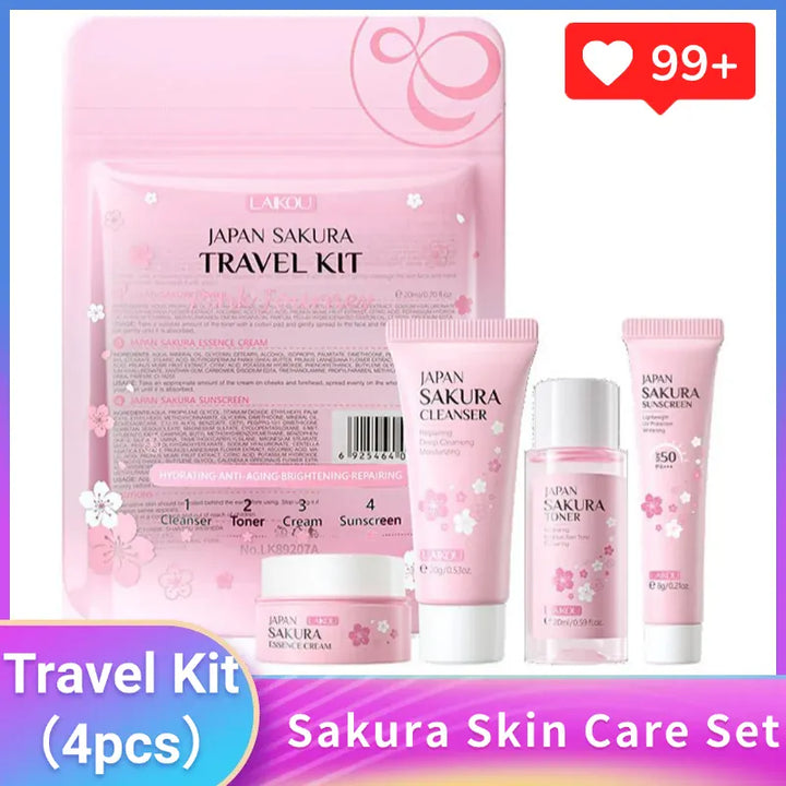 KissIcon Sakura Set Cleanser Serum Toner SPF -