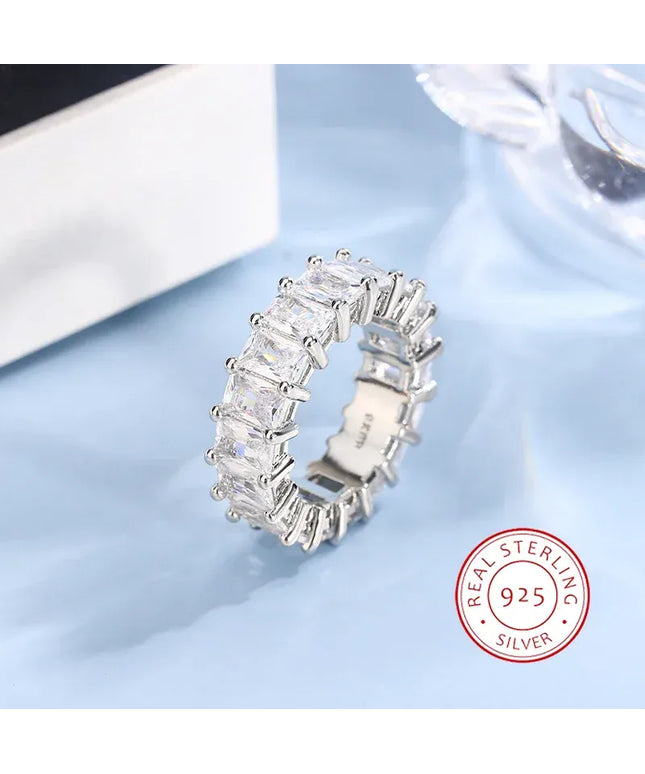 KissICON 10 2024 New Arrivals Women's Large Zircon Zircon Gold Rings Fashion Wedding Engagement Rings 925 Silve Hip Hop Jewelry