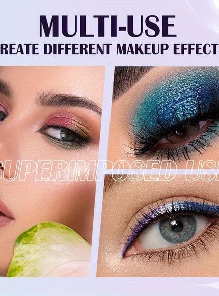 KissICON 10-Colors Eyeshadow Set 10color Glitter Liquid Eyeshadow Set – Gift