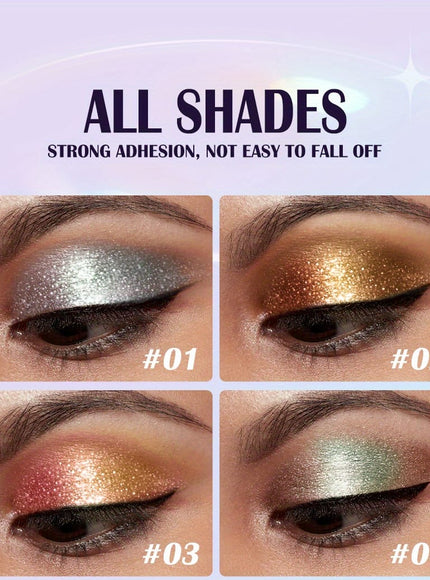 KissICON 10-Colors Eyeshadow Set 10color Glitter Liquid Eyeshadow Set – Gift