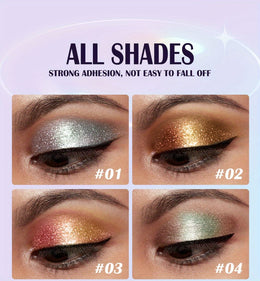 KissICON 10-Colors Eyeshadow Set 10color Glitter Liquid Eyeshadow Set – Gift