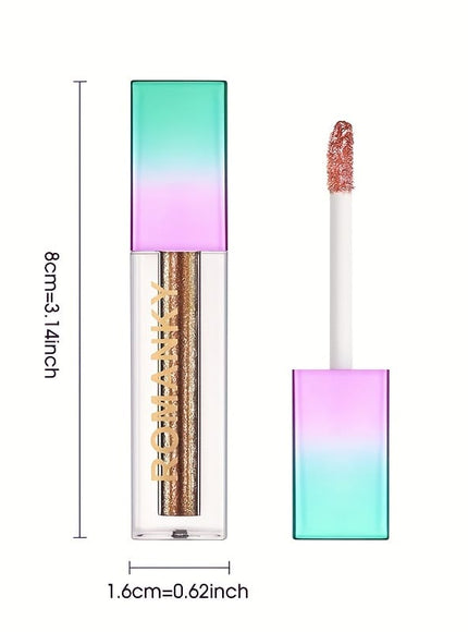 KissICON 10-Colors Eyeshadow Set 10color Glitter Liquid Eyeshadow Set – Gift
