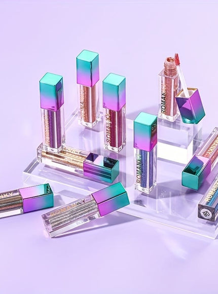 KissICON 10-Colors Eyeshadow Set 10color Glitter Liquid Eyeshadow Set – Gift