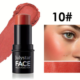 jkthpu-45 10 Julystar Blush Stick Matte Finish Full Coverage Berry