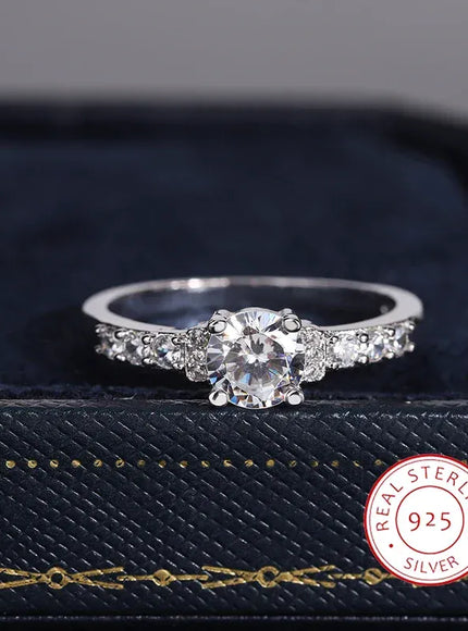 KissICON 10 KissIcon 925 Silver Plated Zircon Ring - Classic Shine