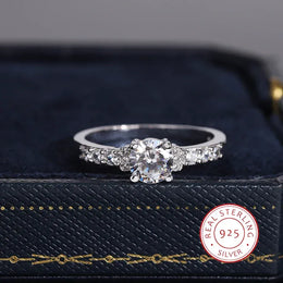 KissICON 10 KissIcon 925 Silver Plated Zircon Ring - Classic Shine