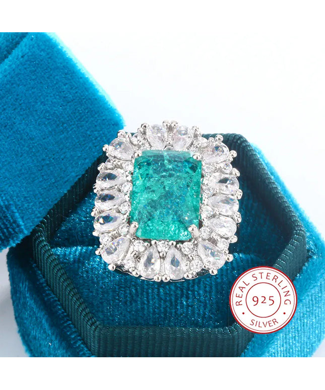 KissICON 10 KissIcon Fashion Luxury Blue Zirconia Ring - Bridal Gift