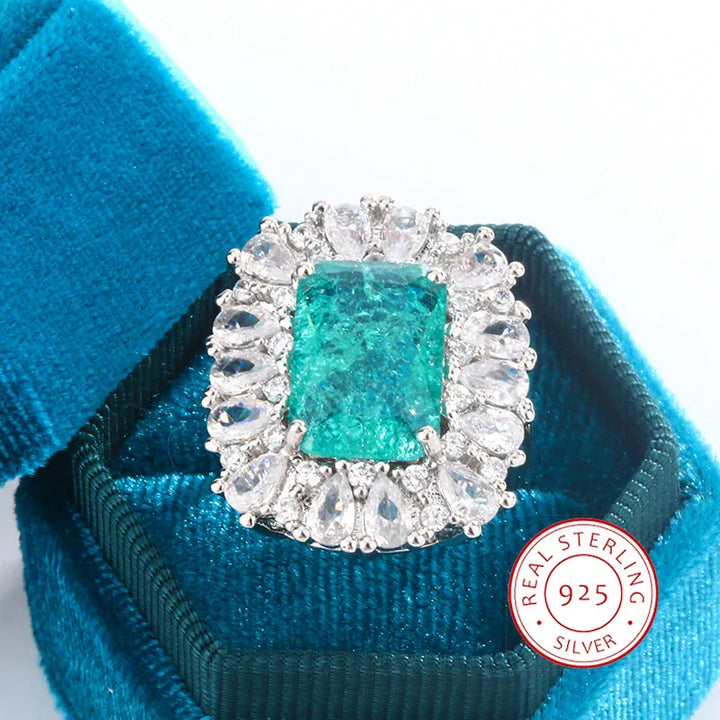 KissIcon Fashion Luxury Blue Zirconia Ring - Bridal Gift