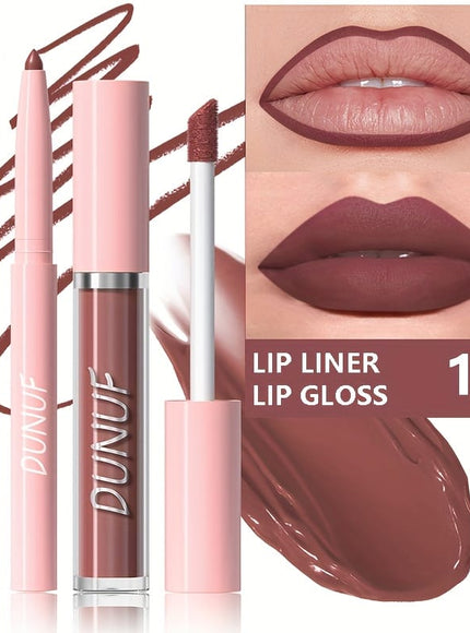KissICON 10# KissIcon Matte Lip Set Lipstick Lipliner - Waterproof