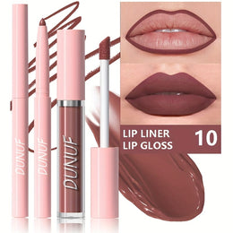 KissICON 10# KissIcon Matte Lip Set Lipstick Lipliner - Waterproof