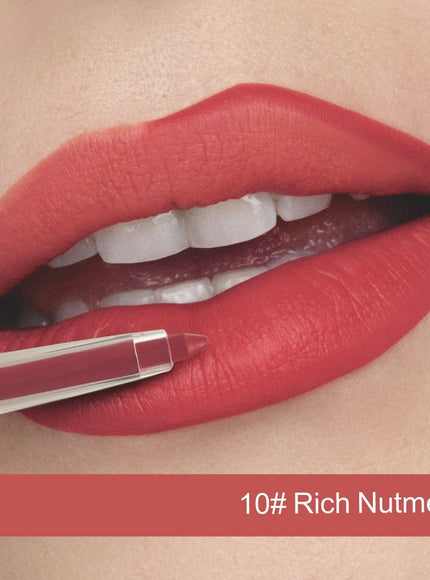 KissICON 10# KissIcon Matte Nude Lipstick Pen Long Lasting Velvet