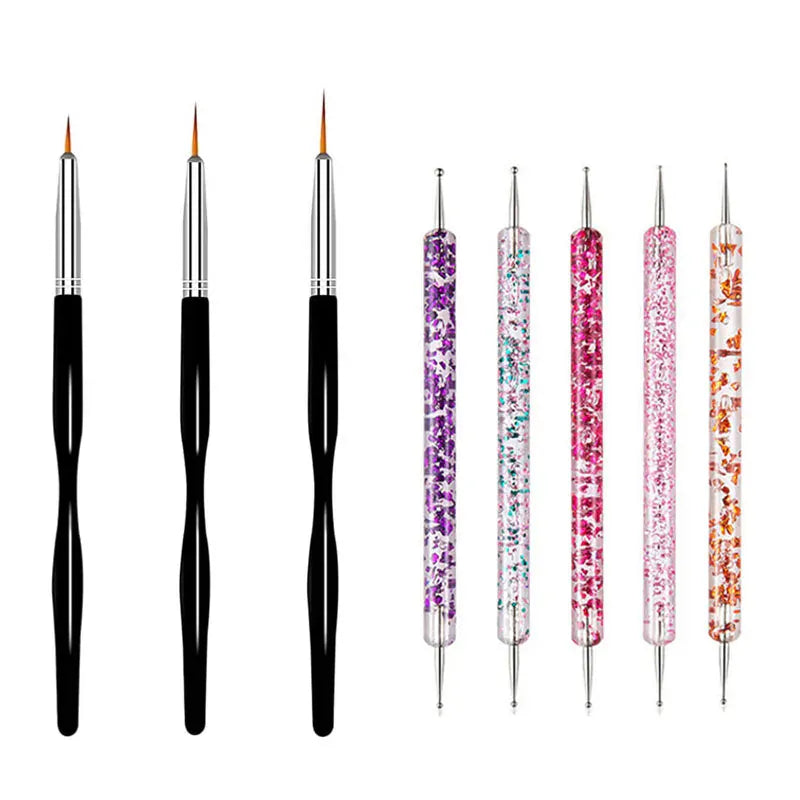 KissICON 10 KissIcon Nail Art Brush Set - Multi Tool