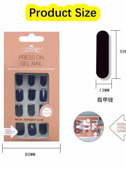 KissICON 10 KissIcon Nails Art Fake Nail Tips Coffin Set