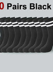 10 Pairs Black / China Mainland / One Size