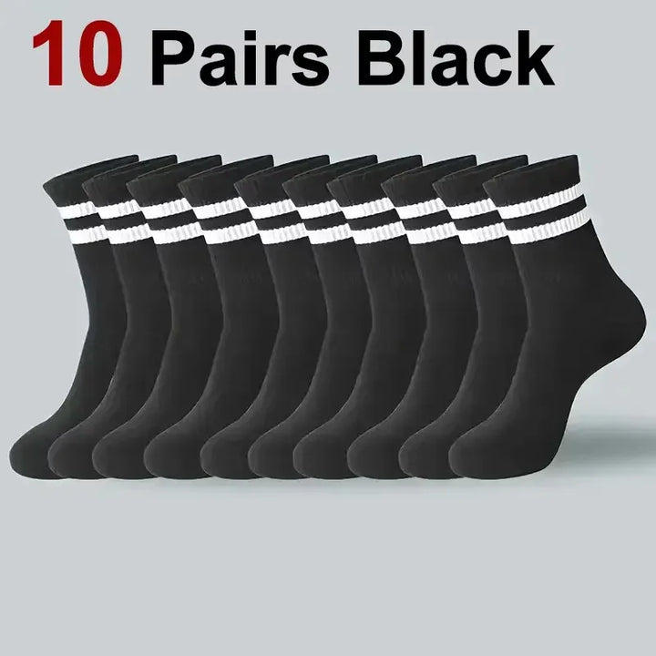 Breathable AutumnWinter MidTube Sport Socks 1020 Pairs