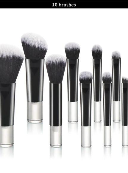 KissICON 10 PCS 5 KissIcon 10 Color Mini Makeup Brush Set Portable