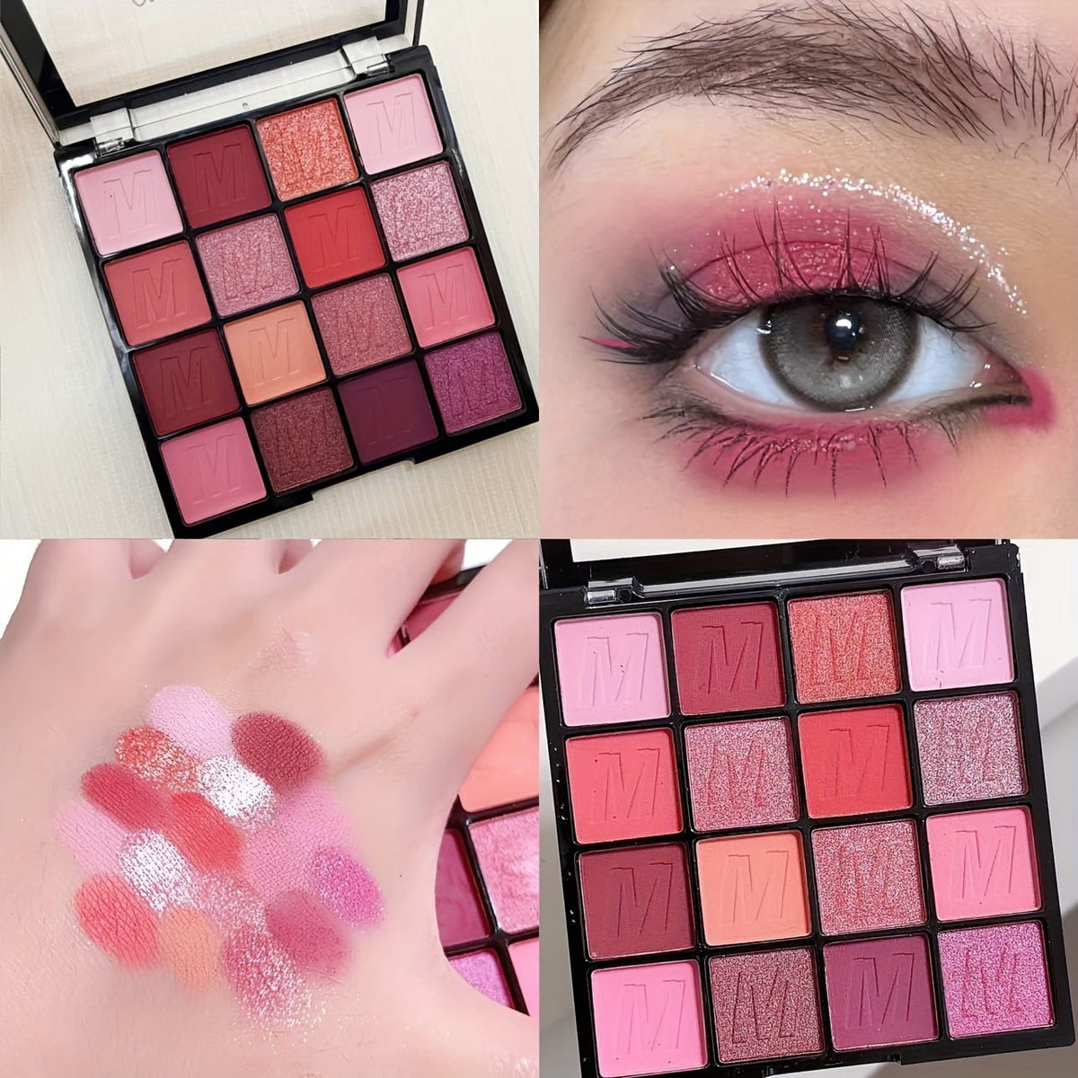 KissICON 10 Piece Set Complete Beginner Makeup Gift Set – Eyes Lips Face