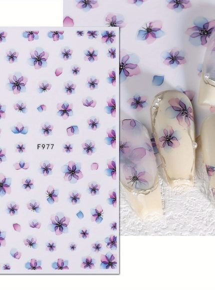 KissICON 10 Sheets KissIcon Floral Daisy Nail Art Stickers - Self