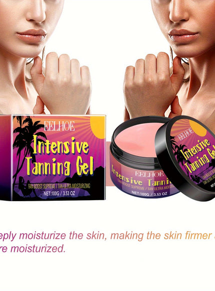 KissICON 100g Peach Glow Tanning Gel Deep Hydration