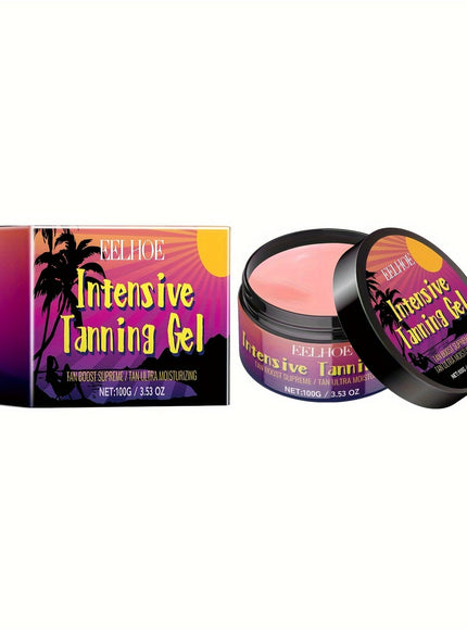 KissICON 100g Peach Glow Tanning Gel Deep Hydration