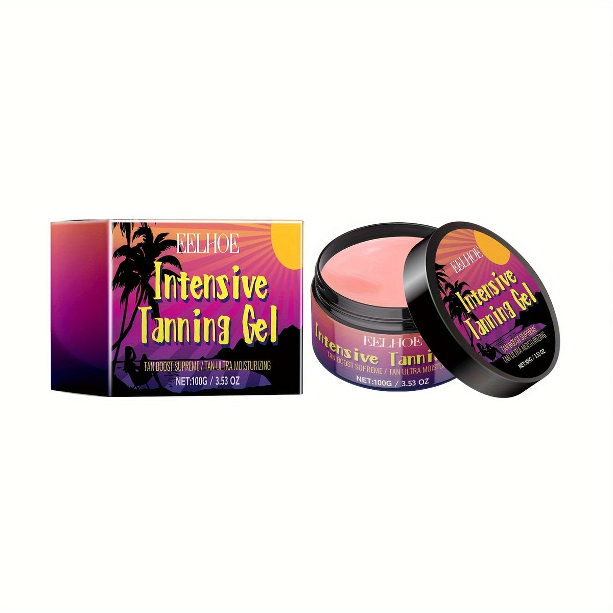 KissICON 100g Peach Glow Tanning Gel Deep Hydration