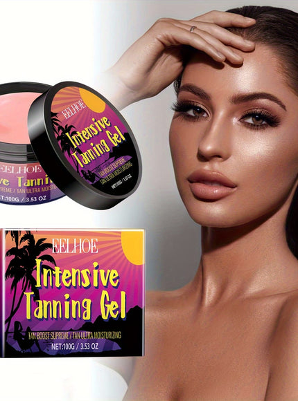 KissICON 100g Peach Glow Tanning Gel Deep Hydration