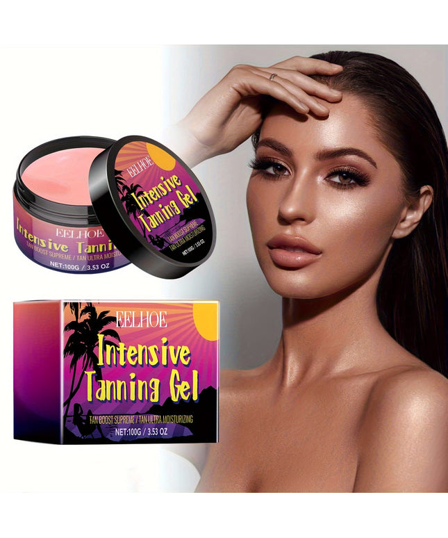 KissICON 100g Peach Glow Tanning Gel Deep Hydration