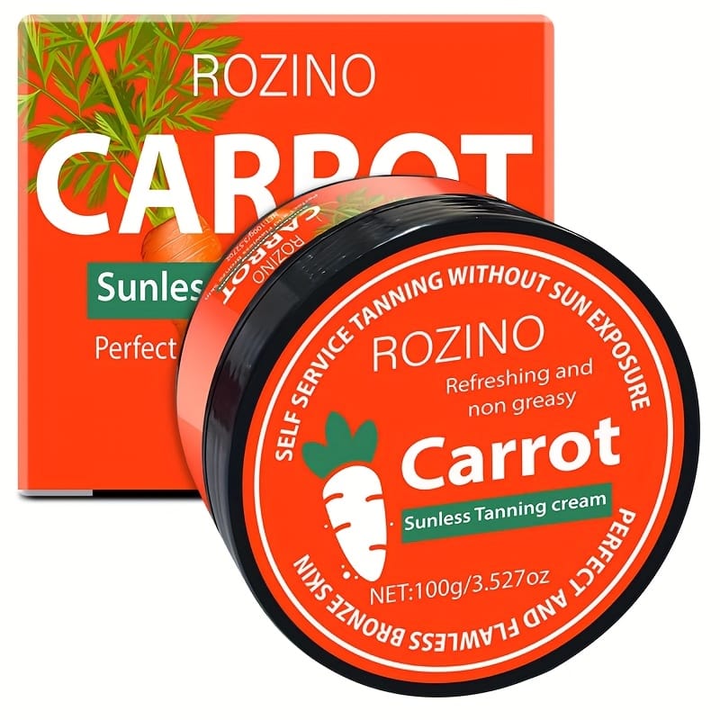 KissICON 100g Rozino Carrot Tanning Cream Sunless Bronze