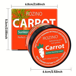 KissICON 100g Rozino Carrot Tanning Cream Sunless Bronze