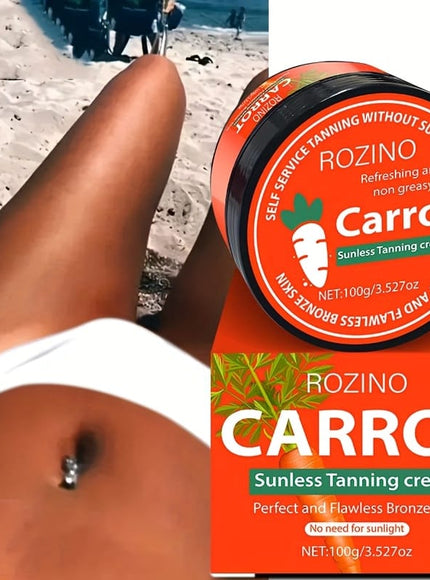 KissICON 100g Rozino Carrot Tanning Cream Sunless Bronze