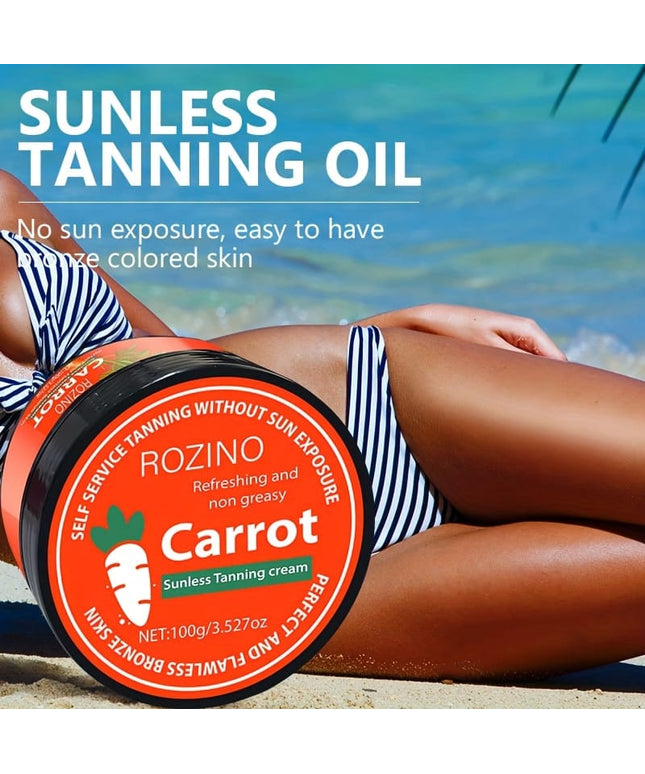 KissICON 100g Rozino Carrot Tanning Cream Sunless Bronze