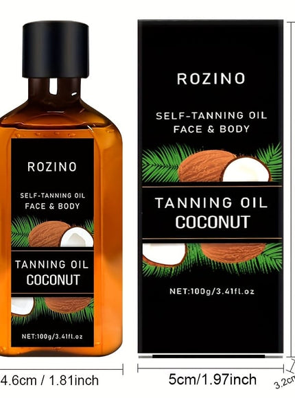 KissICON 100g Rozino Coconut Oil Sunless Tanner Natural