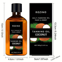 KissICON 100g Rozino Coconut Oil Sunless Tanner Natural