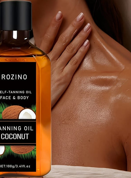 KissICON 100g Rozino Coconut Oil Sunless Tanner Natural