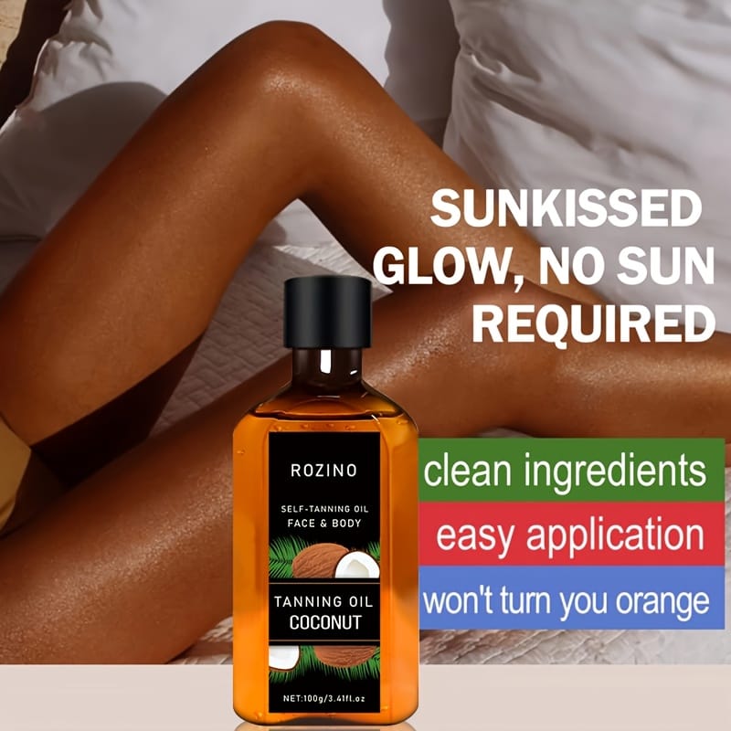 KissICON 100g Rozino Coconut Oil Sunless Tanner Natural