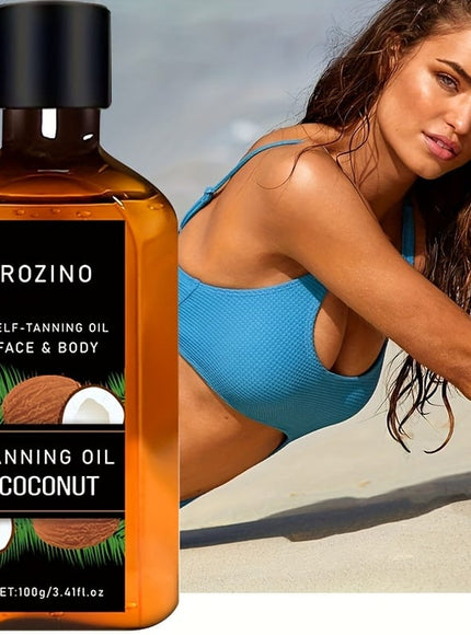 KissICON 100g Rozino Coconut Oil Sunless Tanner Natural