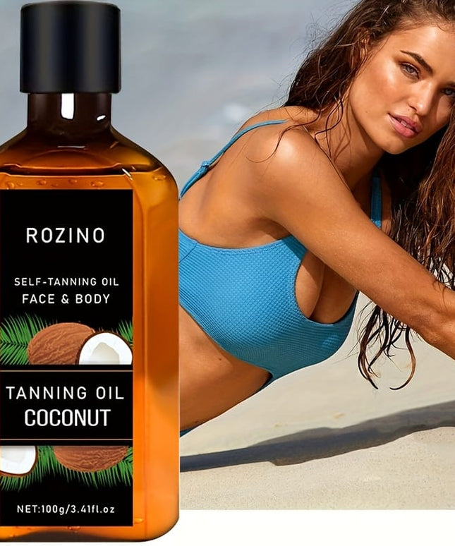 KissICON 100g Rozino Coconut Oil Sunless Tanner Natural