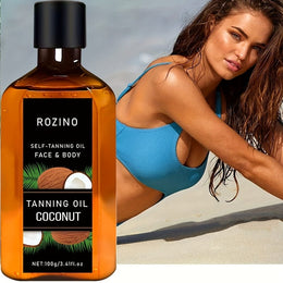 KissICON 100g Rozino Coconut Oil Sunless Tanner Natural
