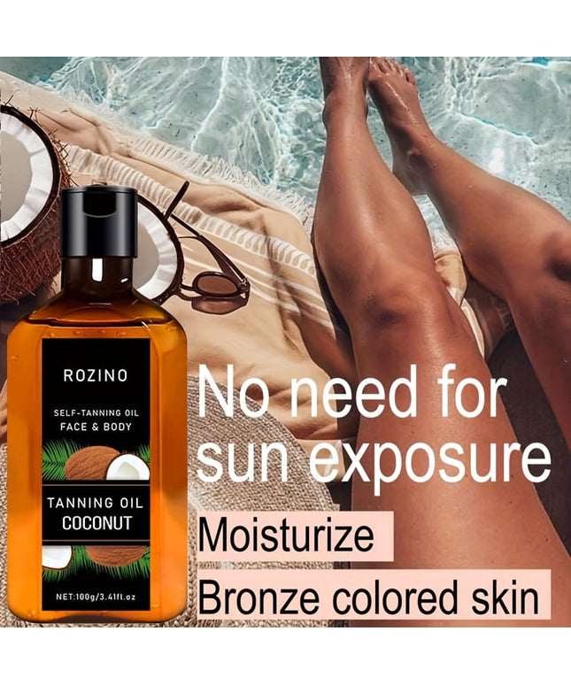 KissICON 100g Rozino Coconut Oil Sunless Tanner Natural