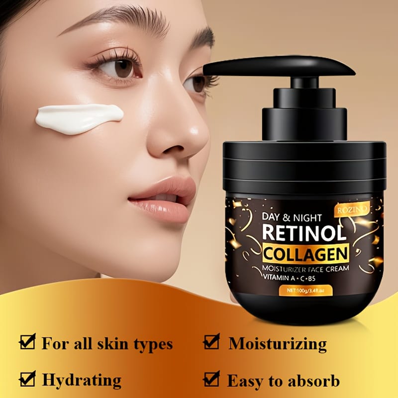 KissICON 100g ROZINO Retinol Face Cream - Hydrating And Firming