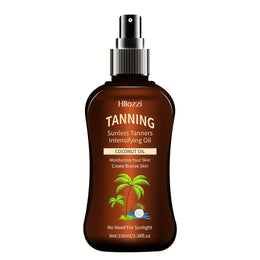 KissICON 100ml/3.38fl.oz Coconut Tanning Oil Sunless Tanners (Spray Head) Hllozzi Coconut Sunless Tanner Spray Set