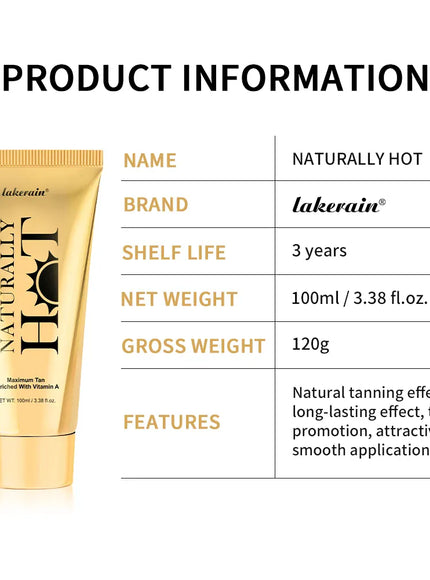 KissICON 100ml AG Hot Tanning Cream - Long Lasting Tan