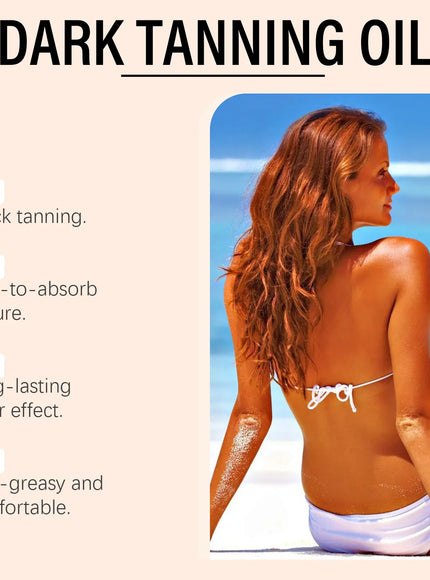 KissICON 100ml Boxed Self Tanner Oil Tanned Intensifier Bronzer Glow Hydrating